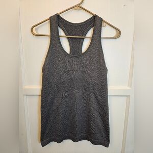 LULULEMON Athletica Swiftly Tech Run Tank Top Womens Size 6 Racerback Gray